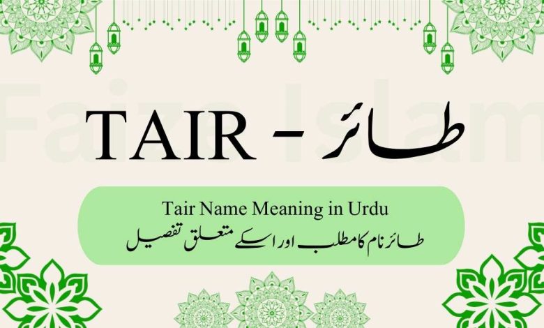 Tair name meaning in urdu