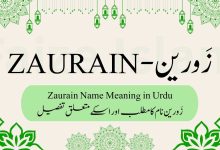 Zaurain Name Meaning in Urdu