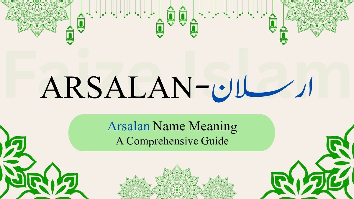 Arsalan Name Meaning | ارسلان — The Lion